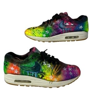 Nike Air Max 1 Custom Airbrushed Sneakers.
